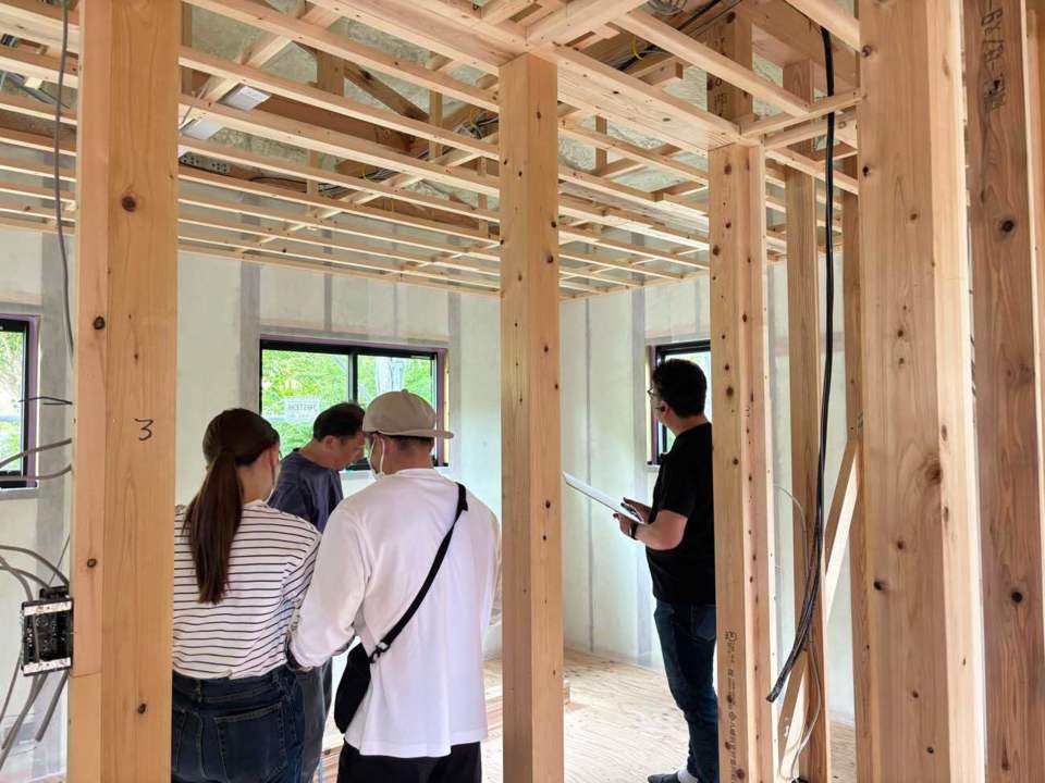 照明位置確認：お施主様立会い