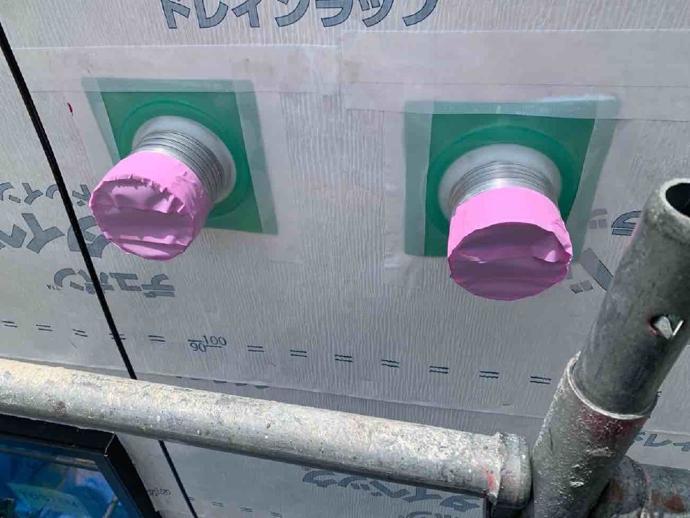 外部防水処理状況