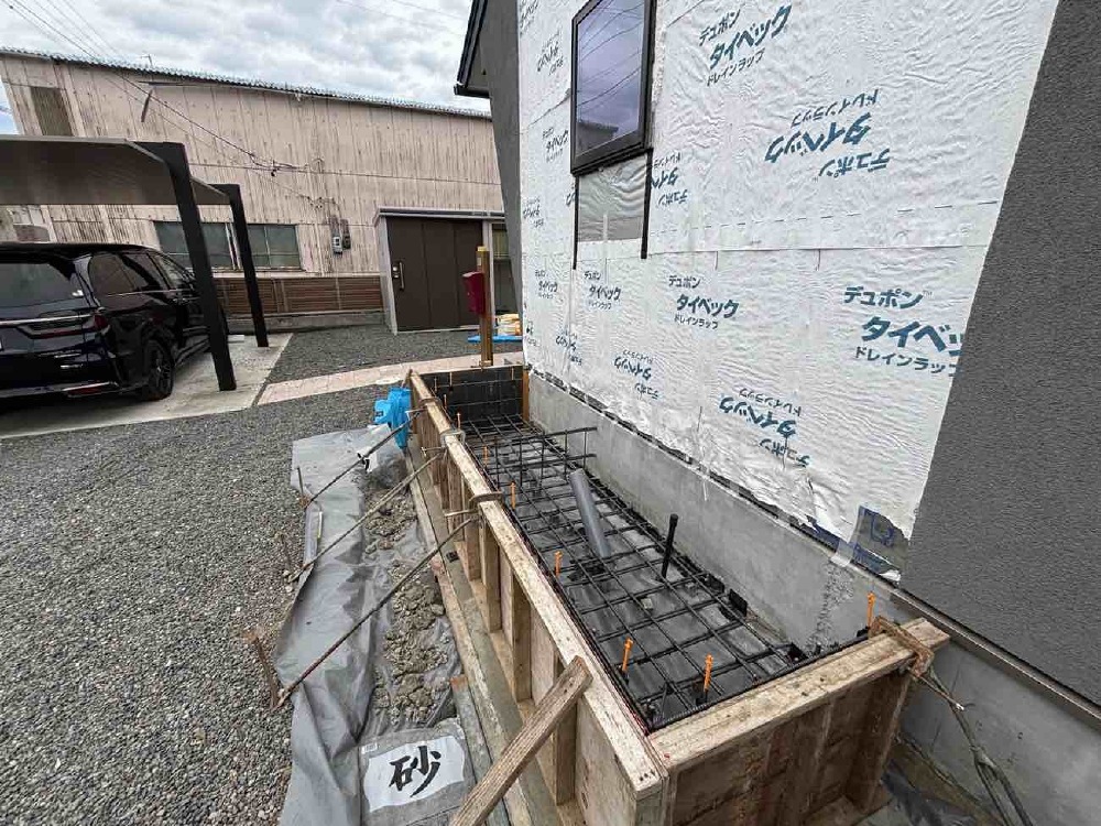 鉄筋、底盤打設完了