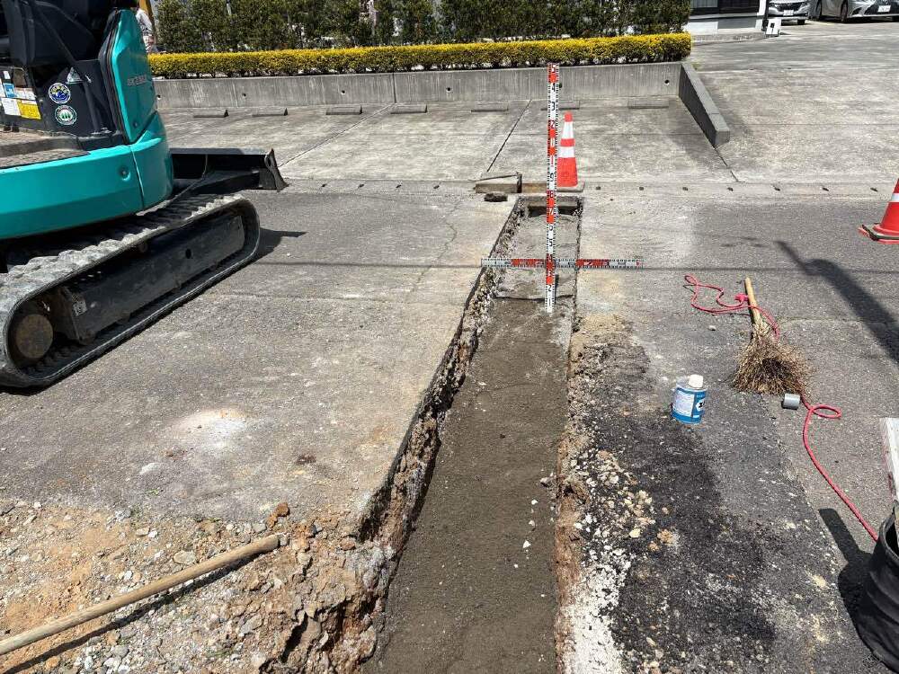 道路横断排水管布設工事