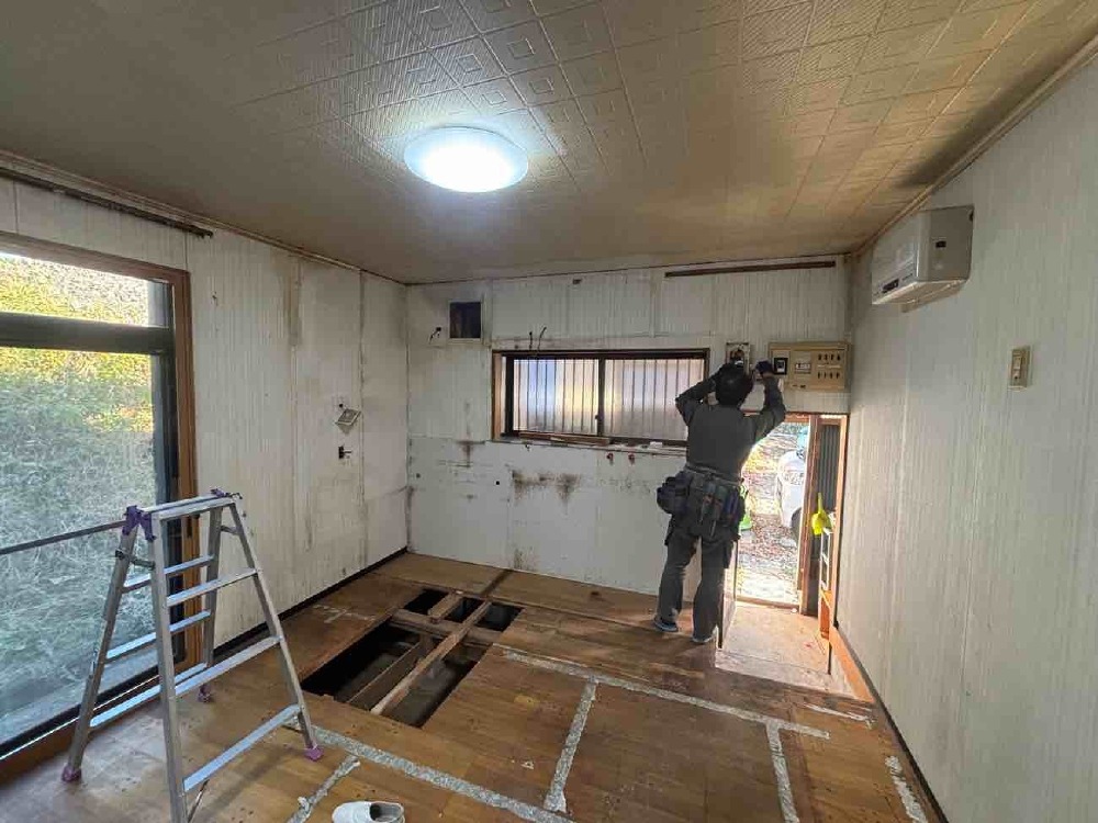 キッチン解体完了