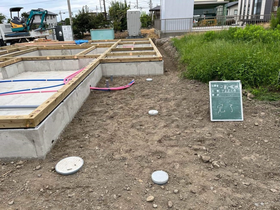 外部配管完了