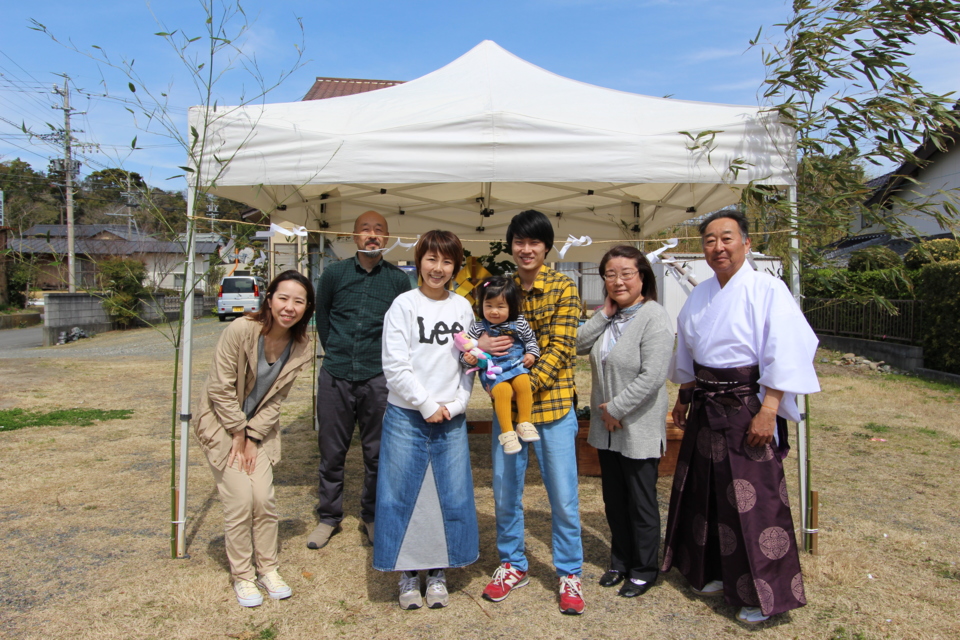 地鎮祭＊集合写真