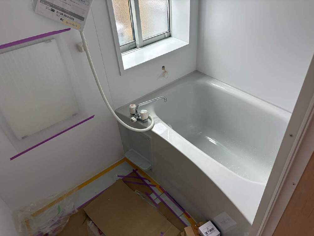 器具付け　通水完了