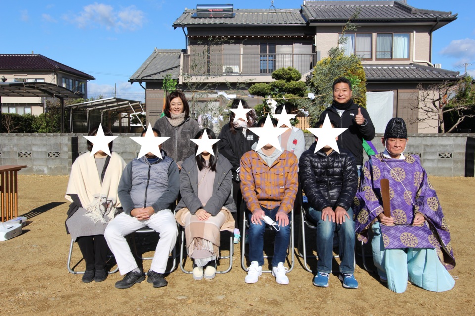 地鎮祭♡T様ご家族とスタッフ