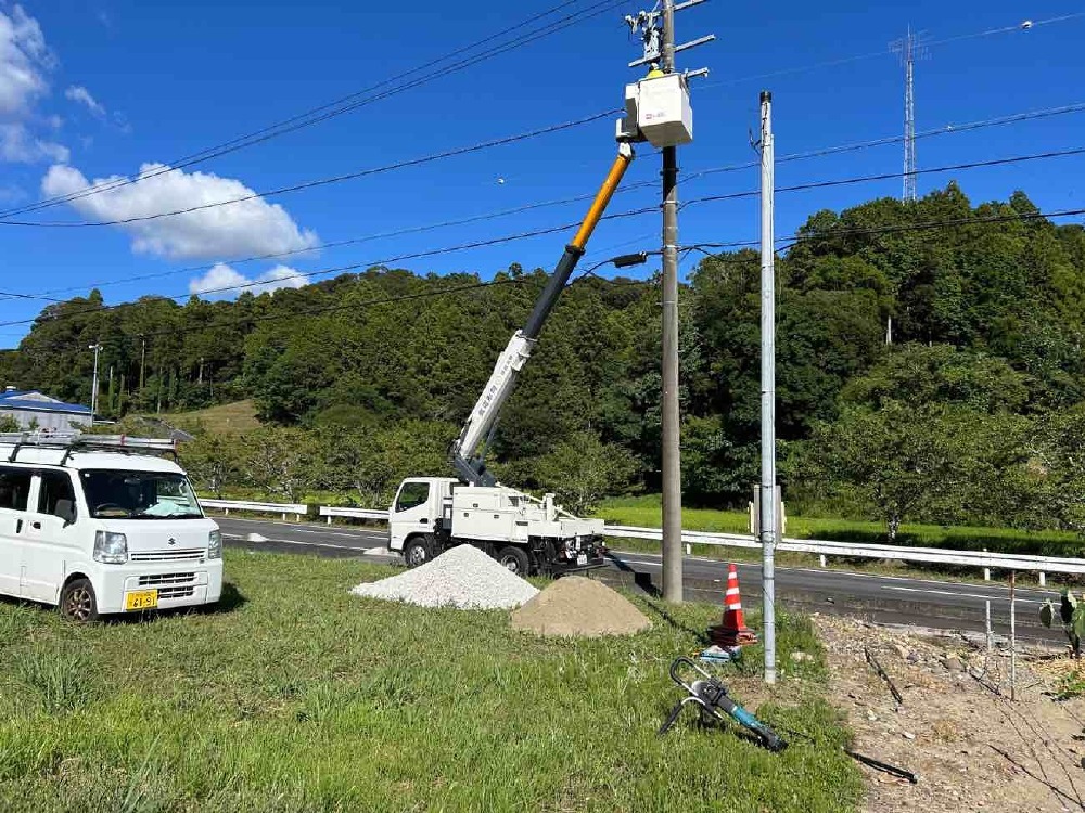電気仮設工事完了