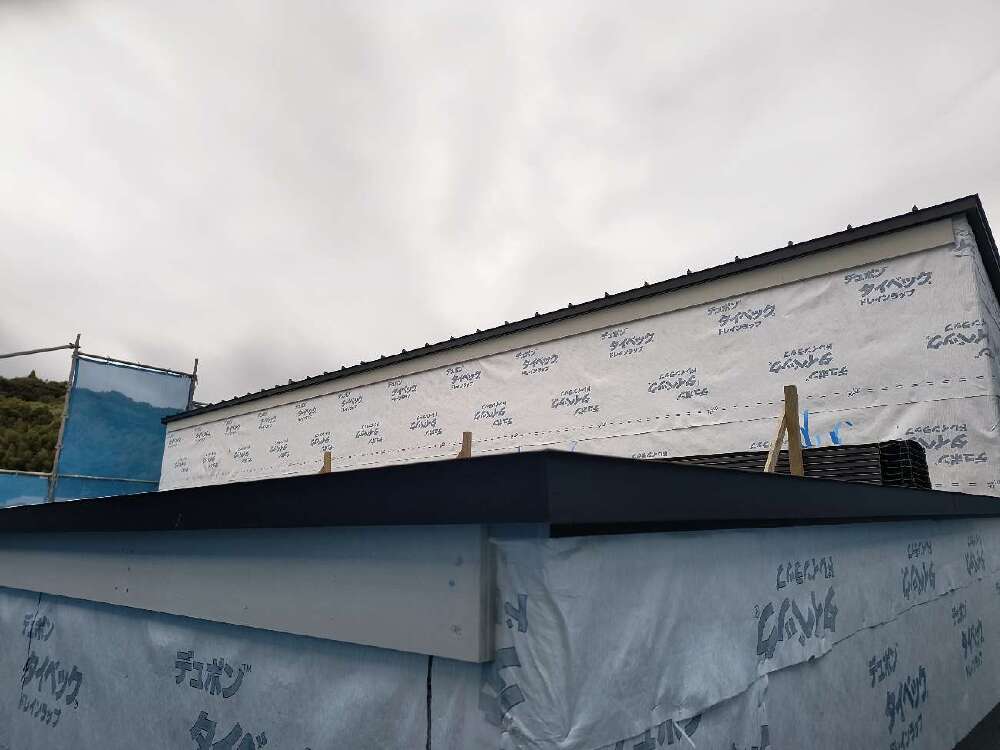 軒樋金具下地ケイカル板