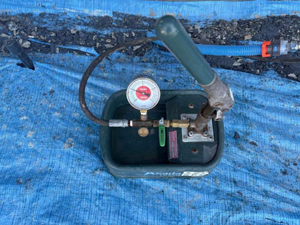 水圧テスト完了