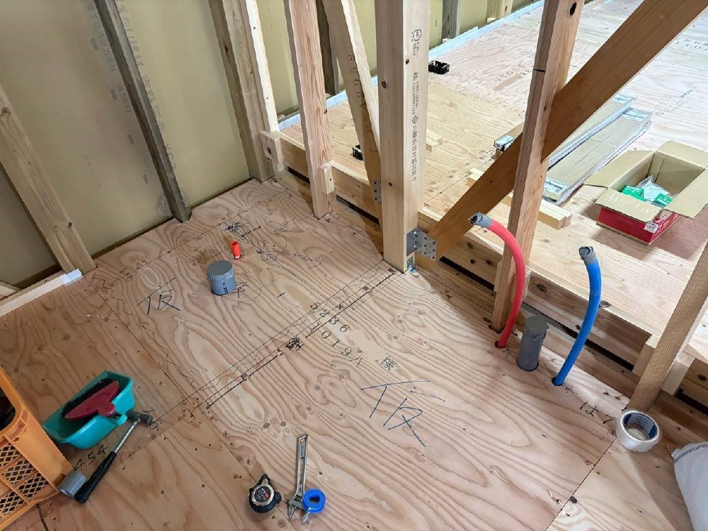 内部配管、コーキング