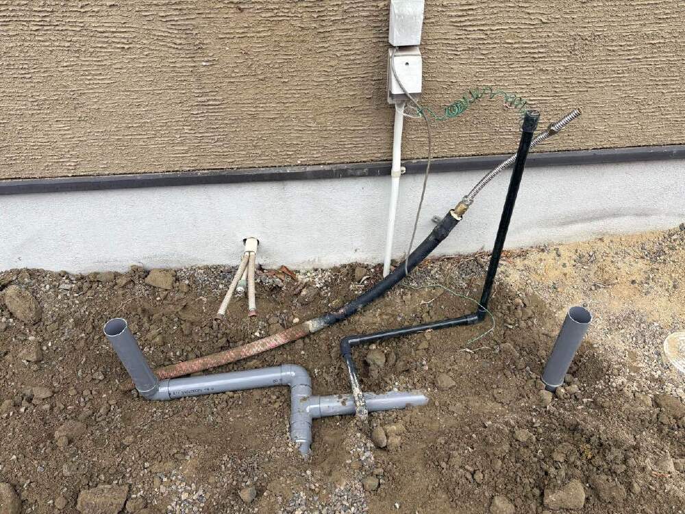 ｴｺｷｭｰﾄ給排水移設完了