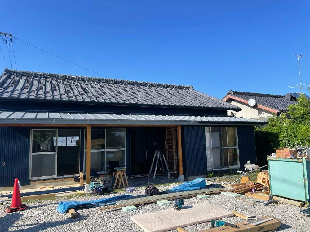 足場バラシ完了