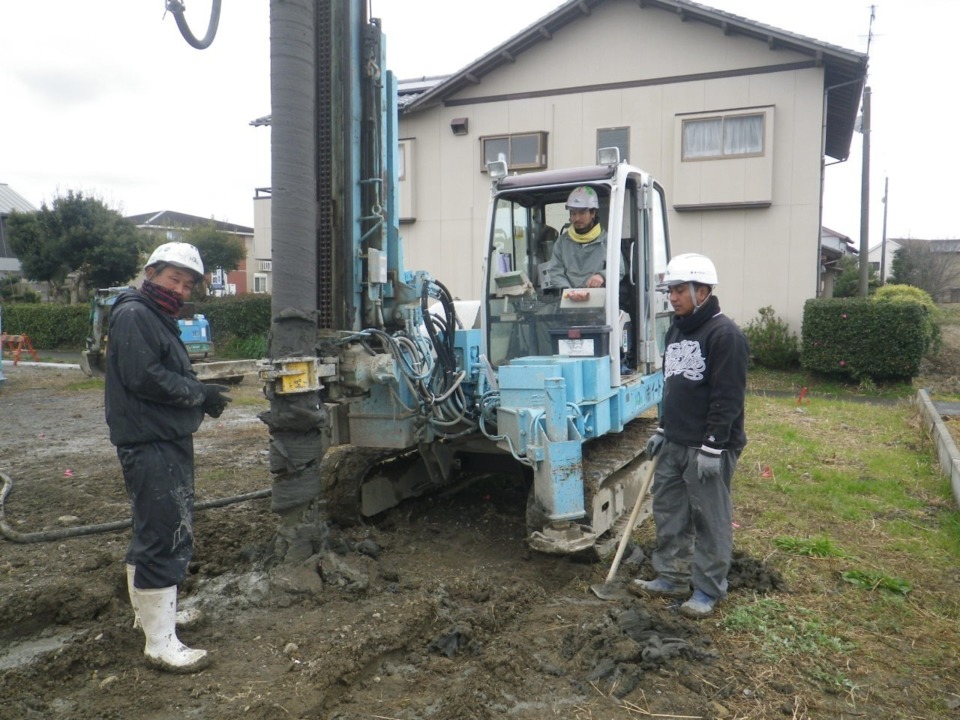 地盤改良工事のみなさん！