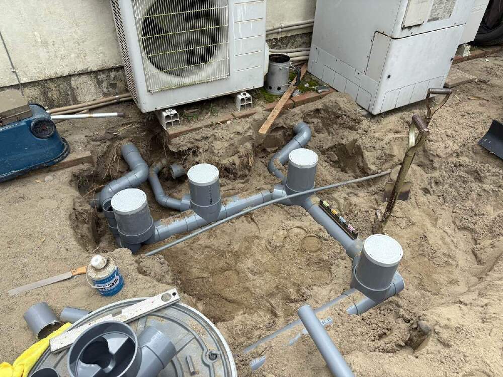 既設配管接続完了