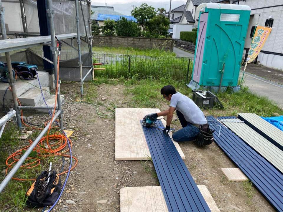 外壁の板金工事