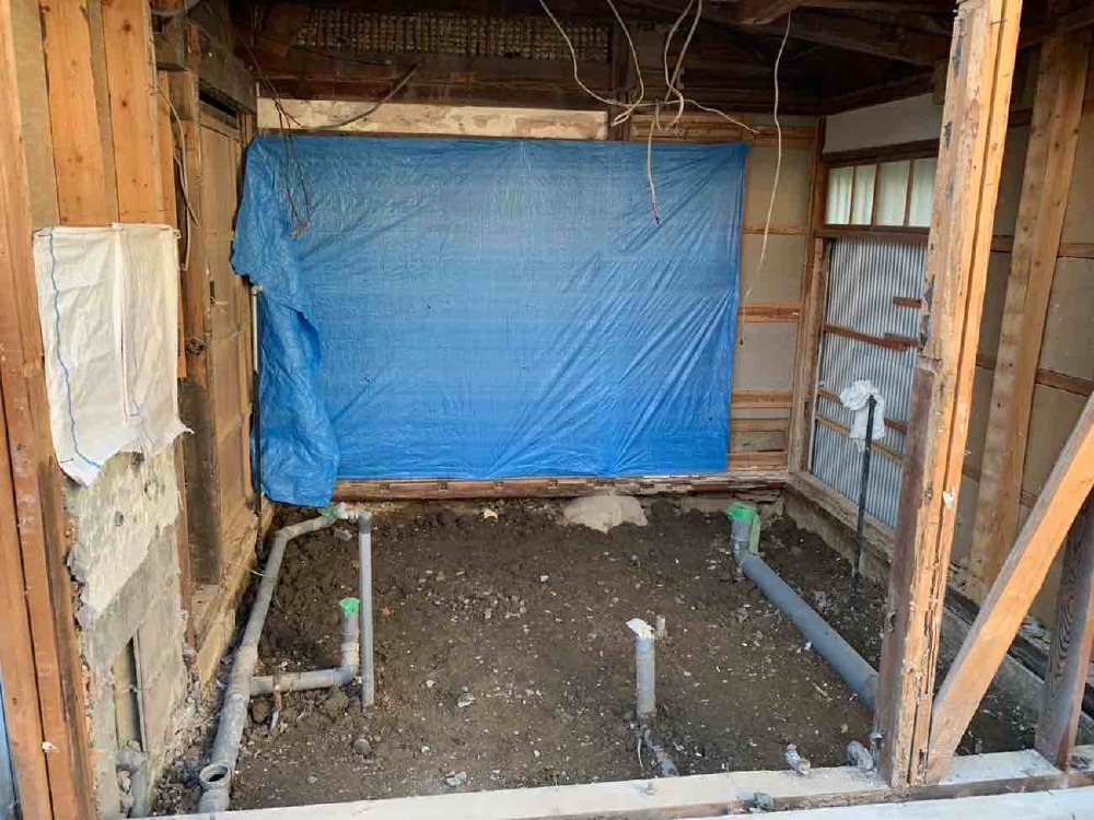 お風呂場解体