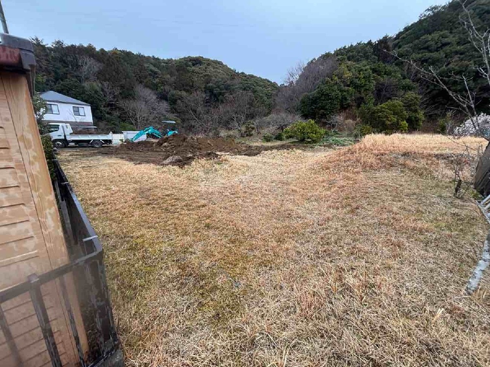 伐採、抜根完了