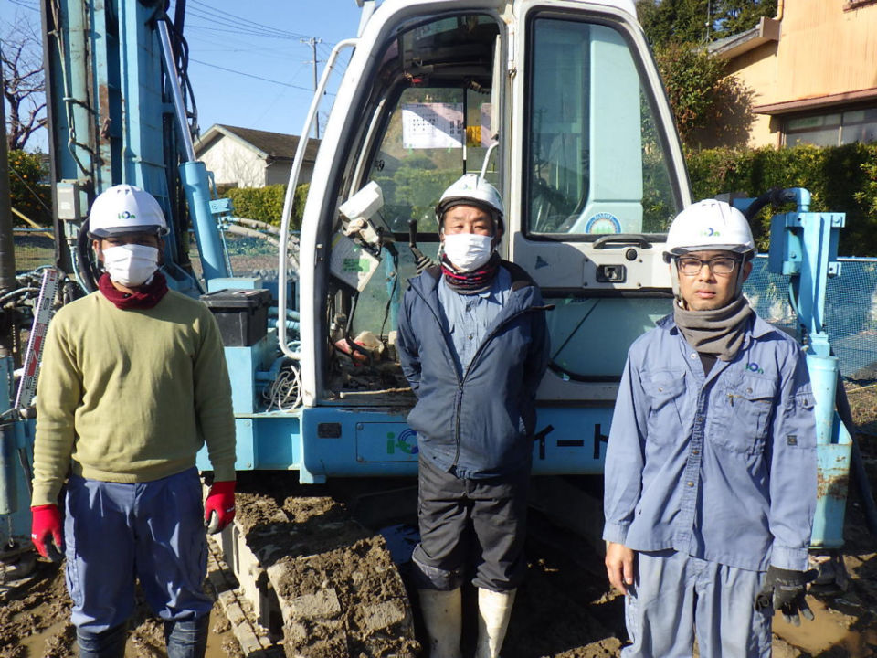 地盤改良工事スタッフの皆さん！！