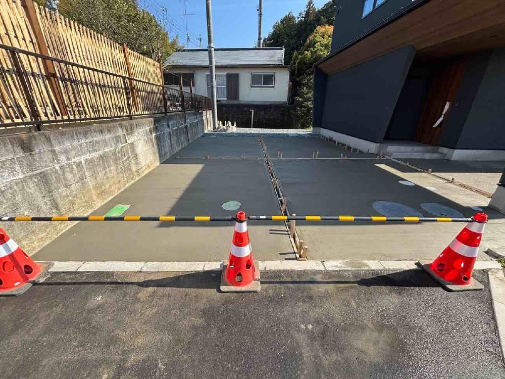 土間コンクリート打設完了