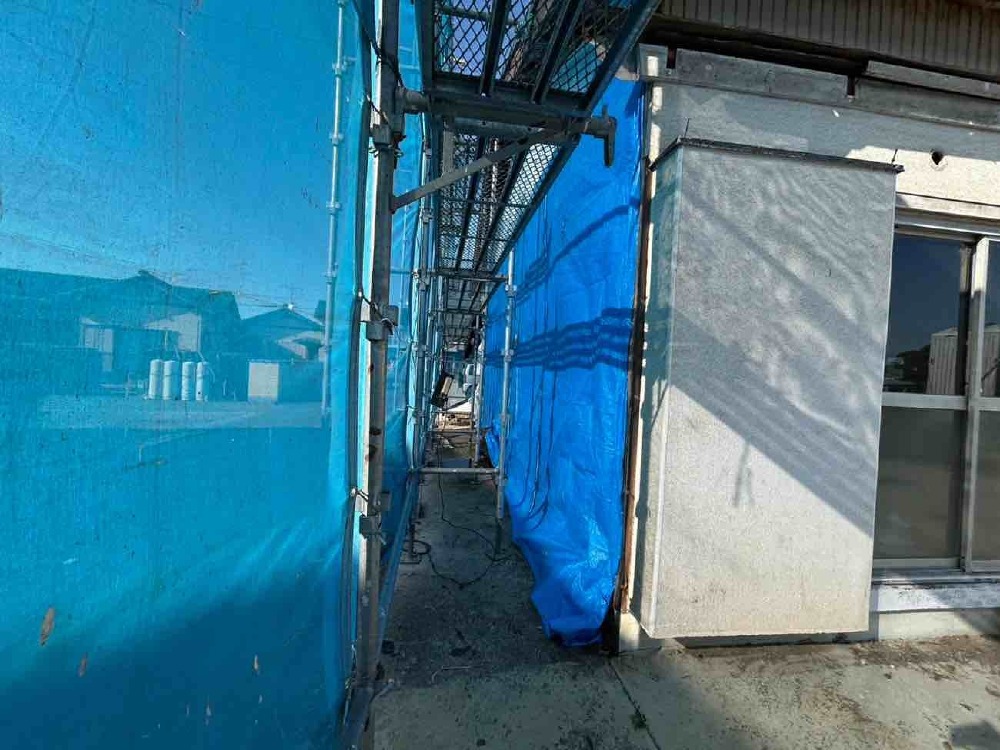 西面外壁撤去完了