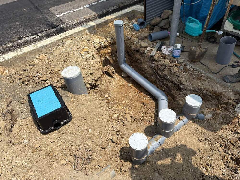 下水道、給水切替工事