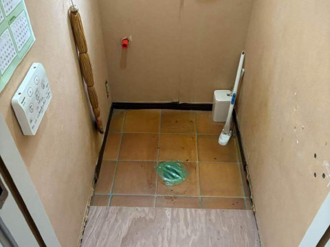 既設トイレ取外し完了