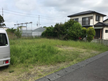 建築前の土地
