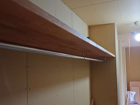 ハンガーパイプ取付