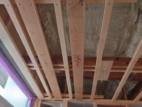 天井下地の施工