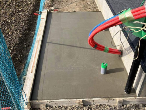 エコキュート土間打設完了