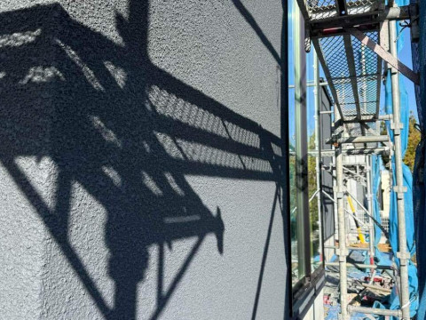 吹き付け上塗り終了