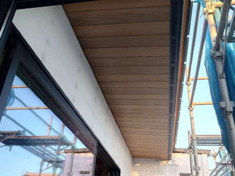 軒天化粧材施工