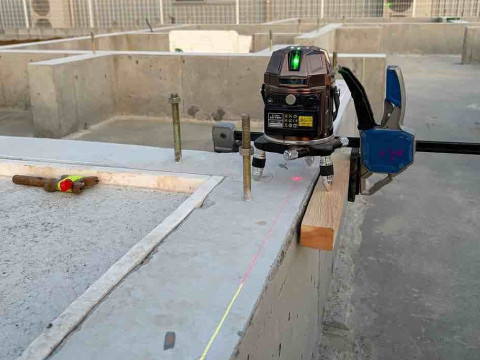 土台墨出し完了