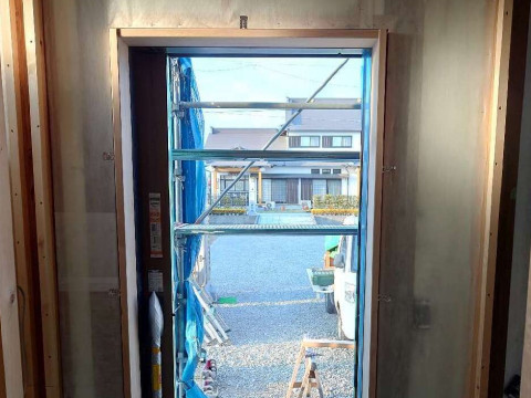 玄関枠加工取り付け