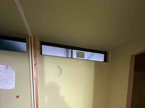 一本引き枠の施工