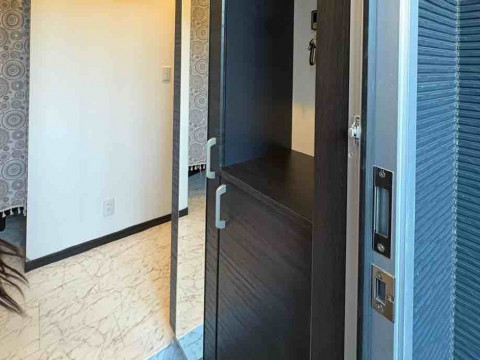 玄関下駄箱設置