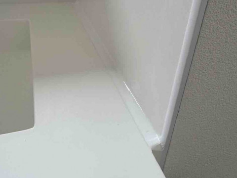 洗面シール打ち完了