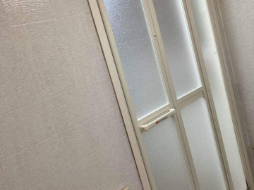 浴室ドア交換完了