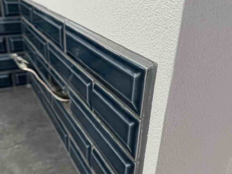 洗面コーキング完了