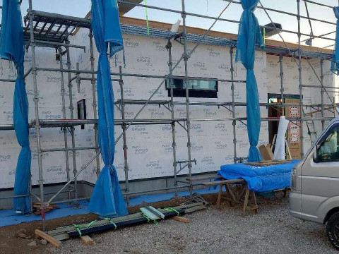 防水シート完了