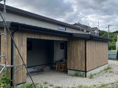 トイ工事、板金工事完了