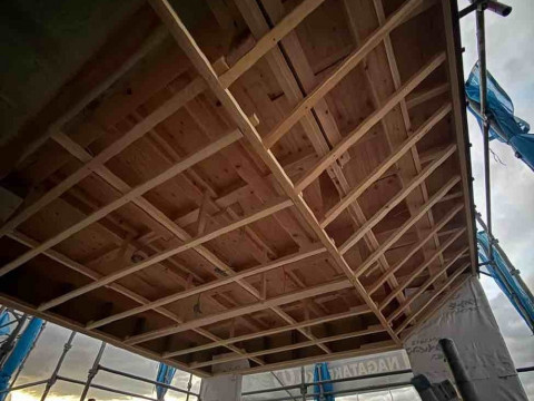 軒天下地の施工