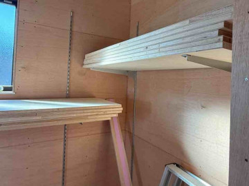 棚柱　ロイヤル　ハンガーパイプ　タープ取り付け金具　施工