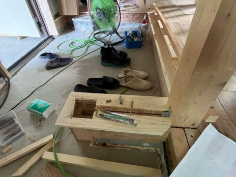 玄関框取り付け