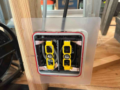 電気設備工事 耐火ボックス 気密シート