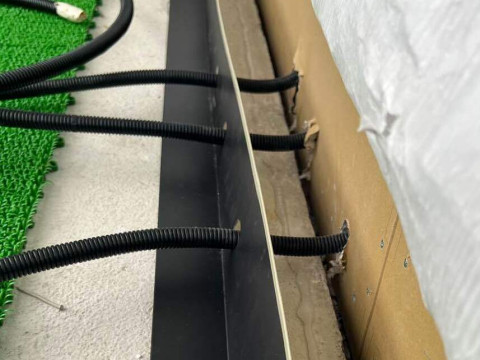 鼻隠し巻き 玄関水切り施工