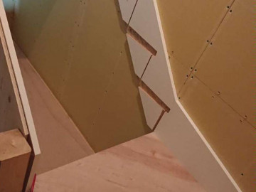 2階階段施工途中