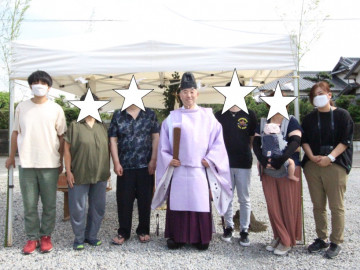 地鎮祭♡O様ご家族とスタッフ