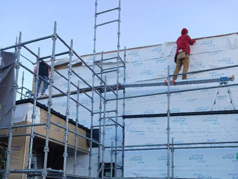 透湿気密シート施工