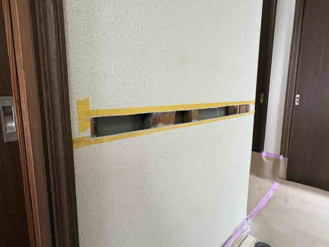 ブラケット受け材下地入れ