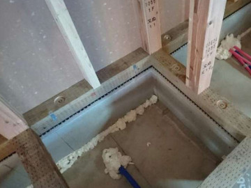 防蟻ウレタンフォーム施工完了